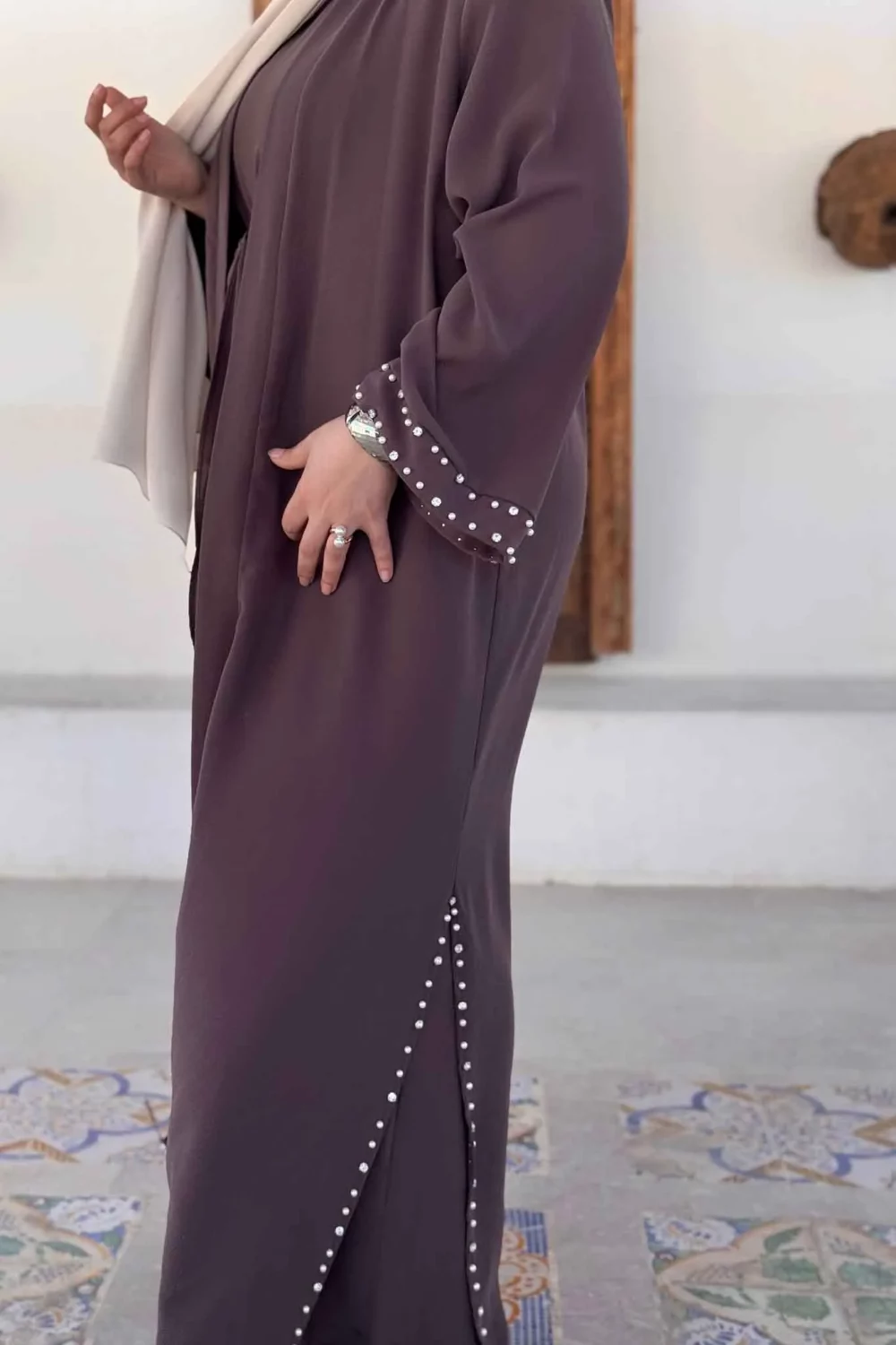 Abaya & combinaison perlée – Image 4